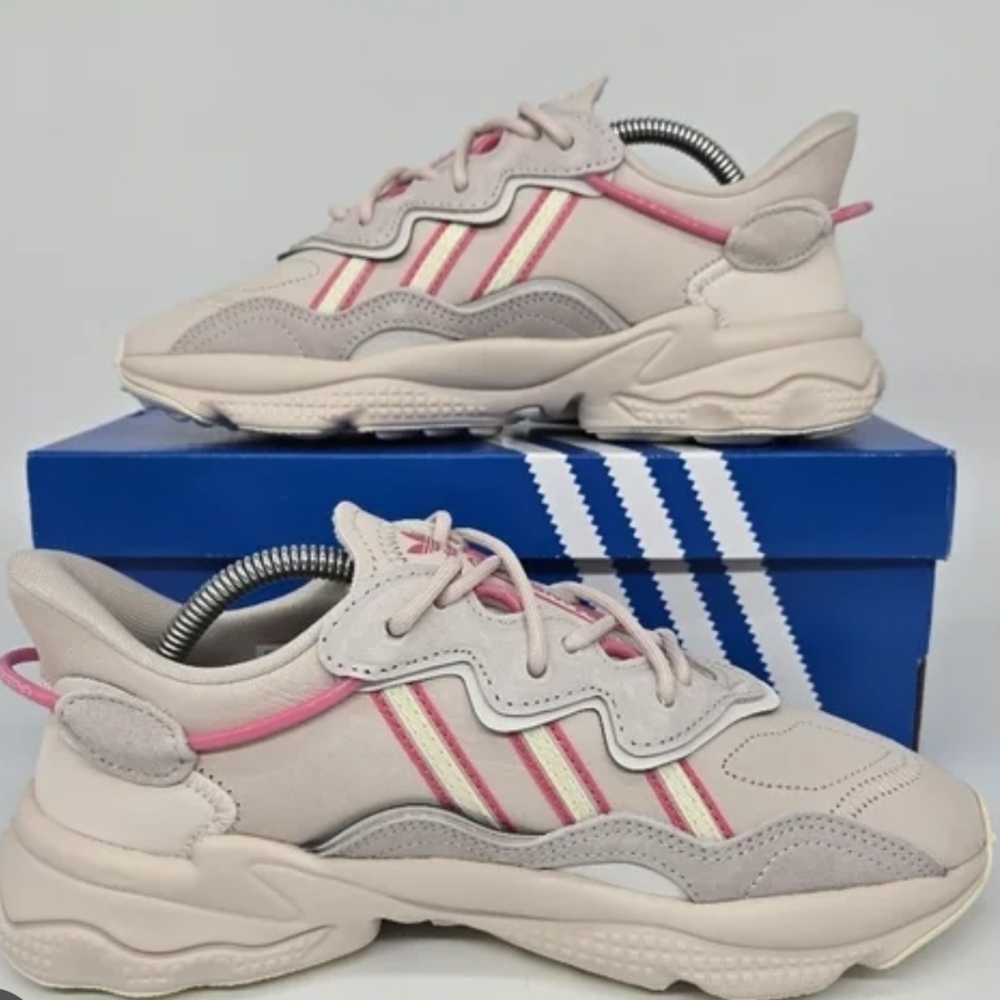 adidas Women's Athletic Shoes in Pink and Cream
